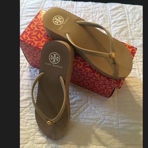 Tory Burch Wedge Thin Flip Flop Size 8